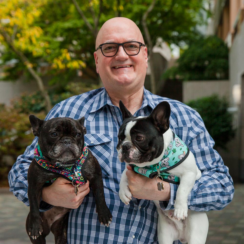Branch Partners founding partner, John Branch with his dogs, Scout & Gus