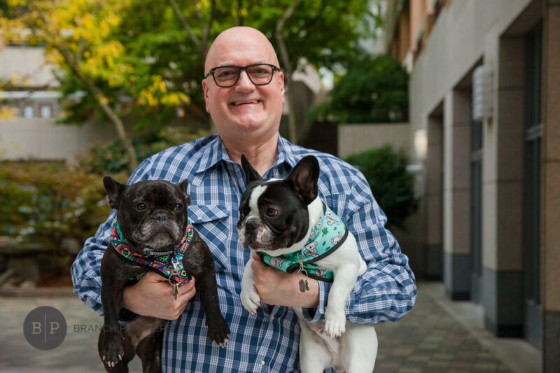 Branch Partners founding partner, John Branch with his dogs, Scout & Gus